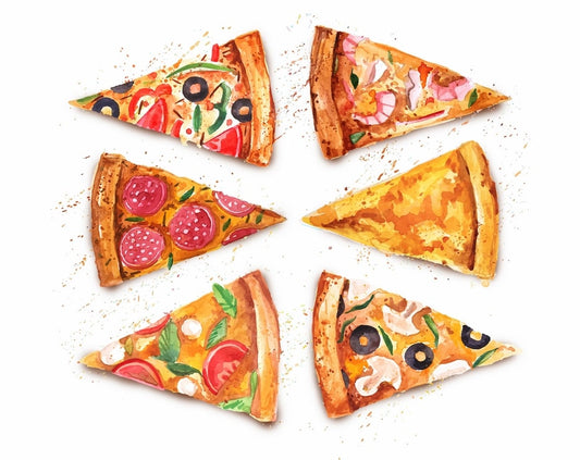 Фігурні листівки "Піца"