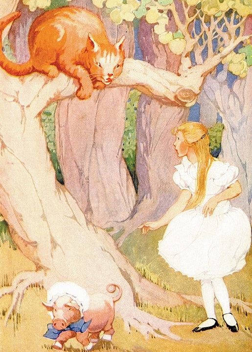 vintage illustrations of Alice in Wonderland