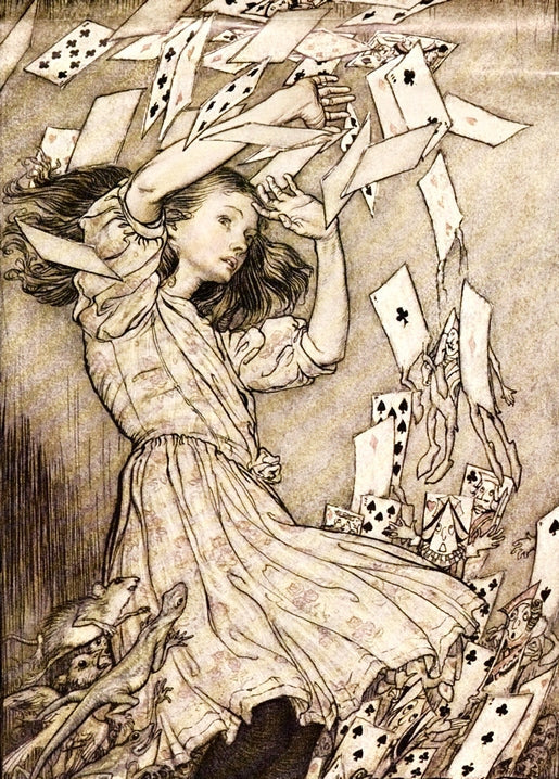 vintage illustrations of Alice in Wonderland