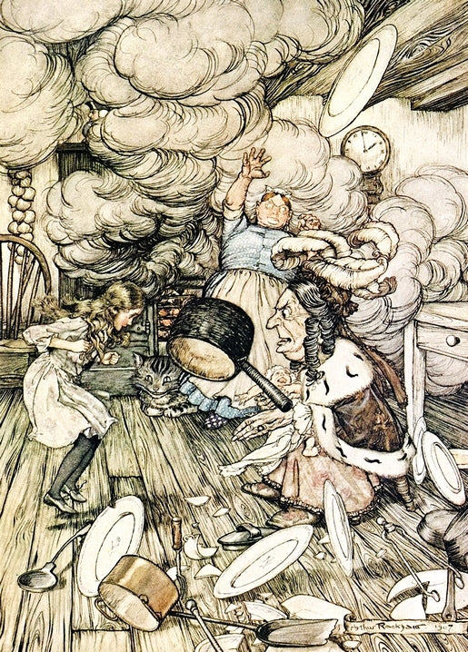 vintage illustrations of Alice in Wonderland