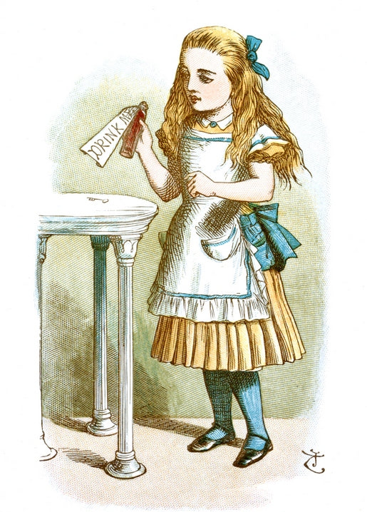 vintage illustrations of Alice in Wonderland