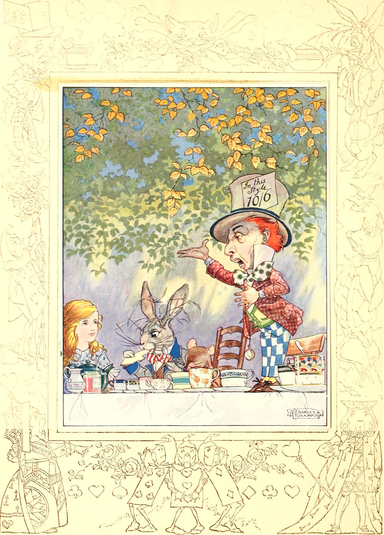 vintage illustrations of Alice in Wonderland