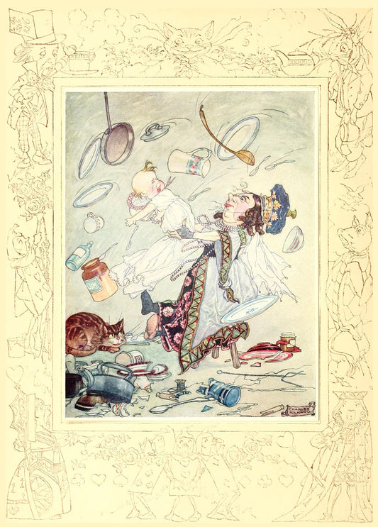 vintage illustrations of Alice in Wonderland