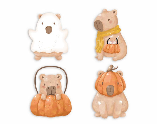 Фігурні листівки "Capybara autumn"