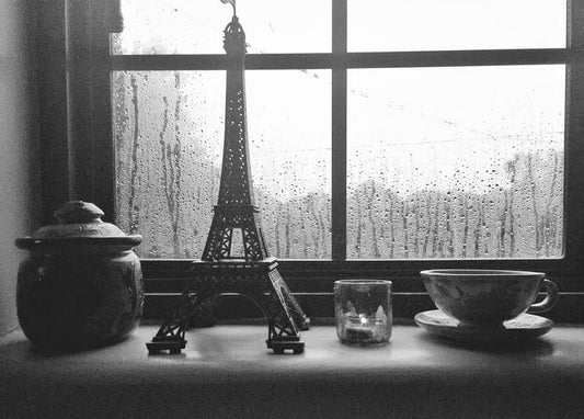 Black and white card