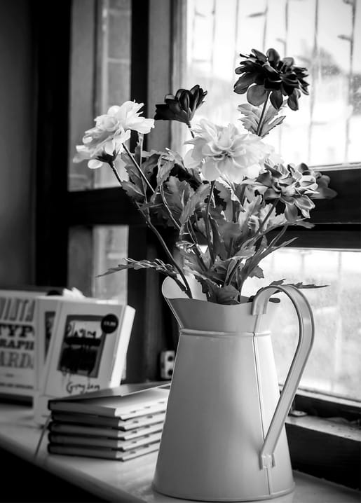 Black and white card