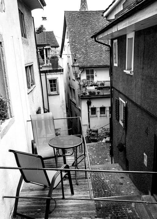 Black and white card