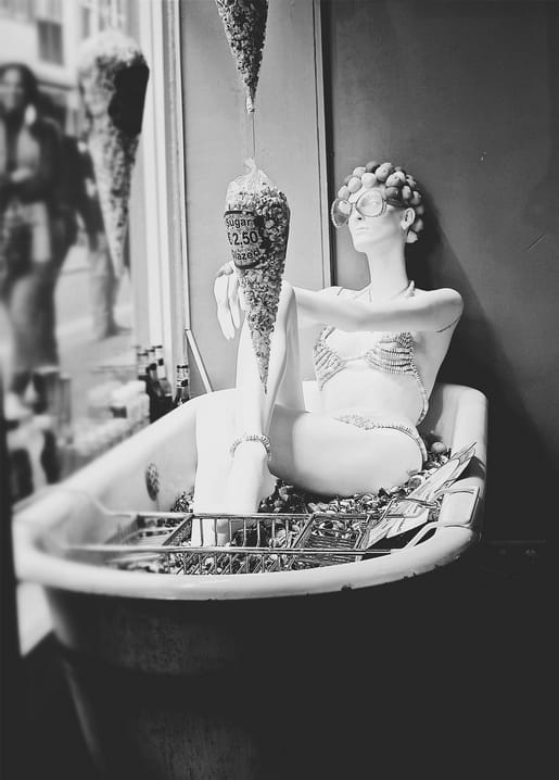 Black and white card