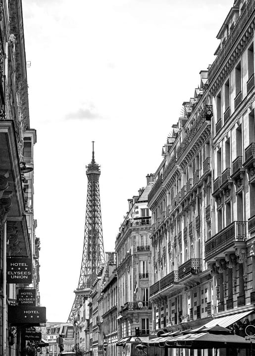 Black and white card