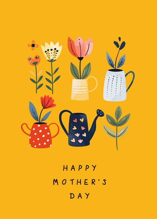 spring illustration postcards