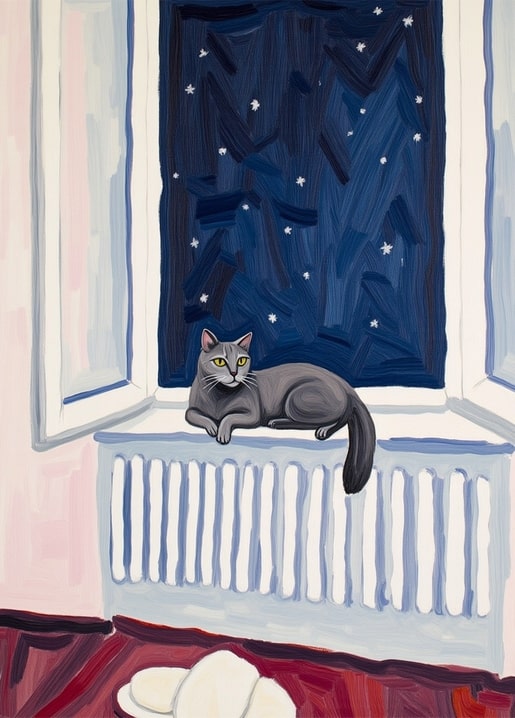 cat art illustration