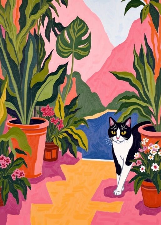 cat art illustration