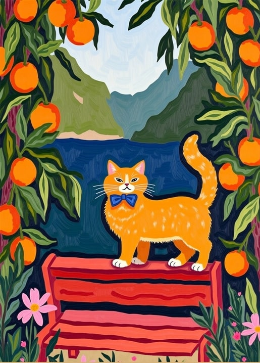 cat art illustration