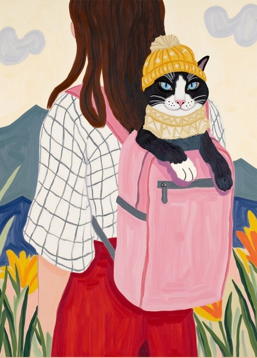 cat art illustration