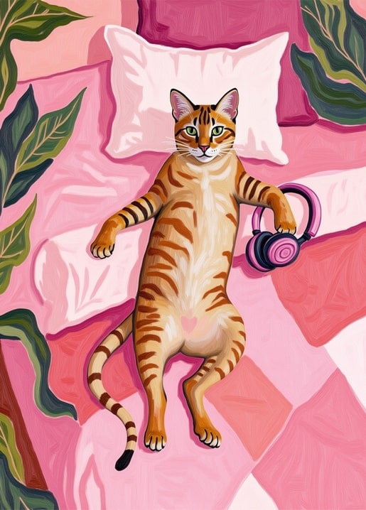 cat art illustration