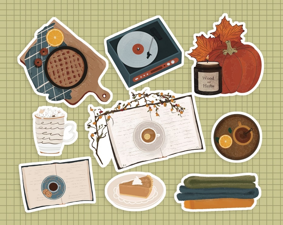 Фігурні листівки "Cozy Autumn"