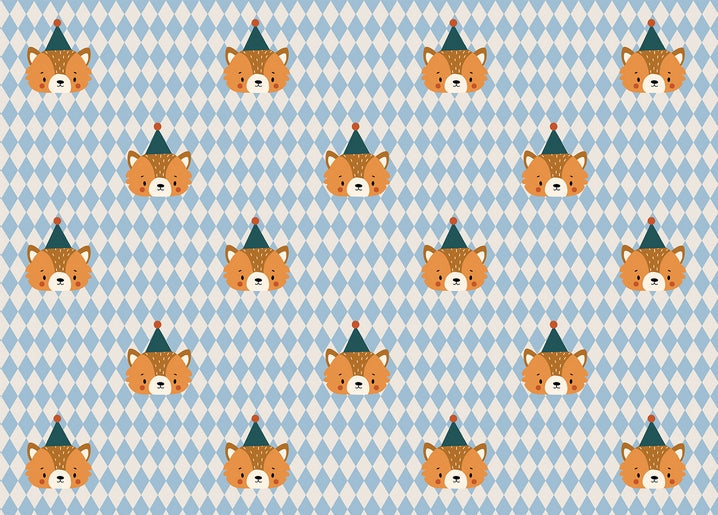 cute kawaii illustration postcard