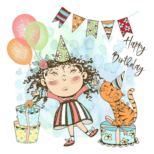 happy birthday postcard