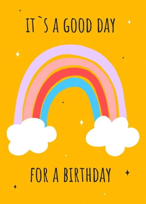 happy birthday postcard