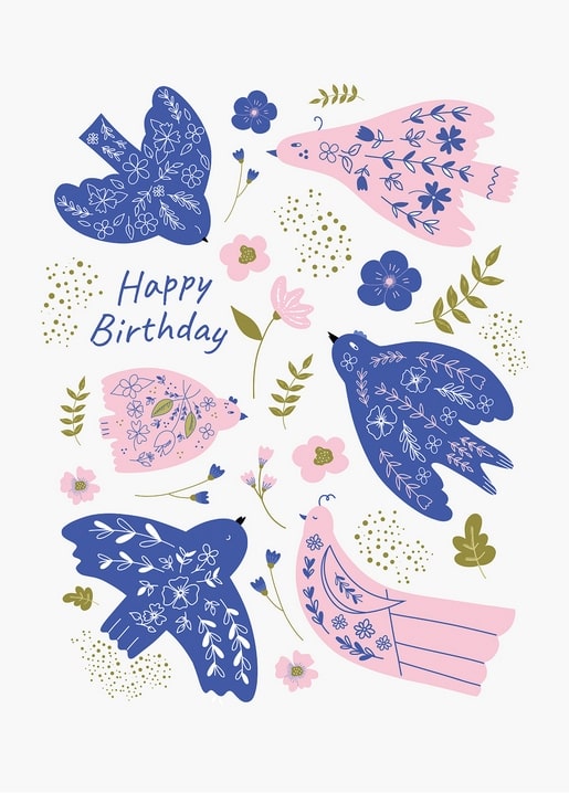 happy birthday postcard