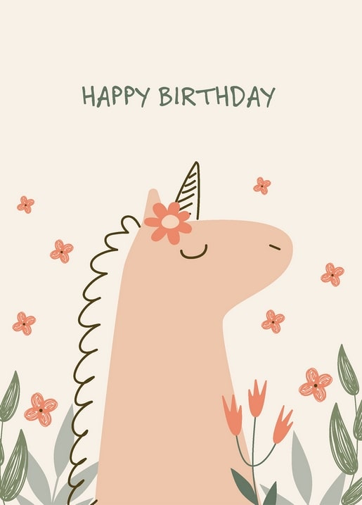 happy birthday postcard