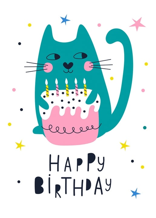 happy birthday postcard