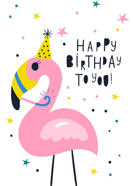 happy birthday postcard