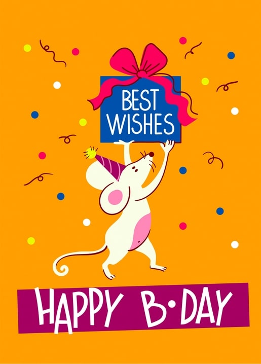 happy birthday postcard