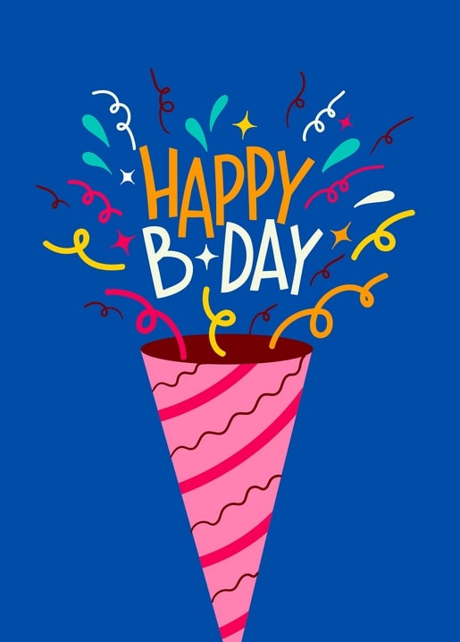 happy birthday postcard