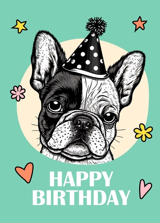 happy birthday postcard