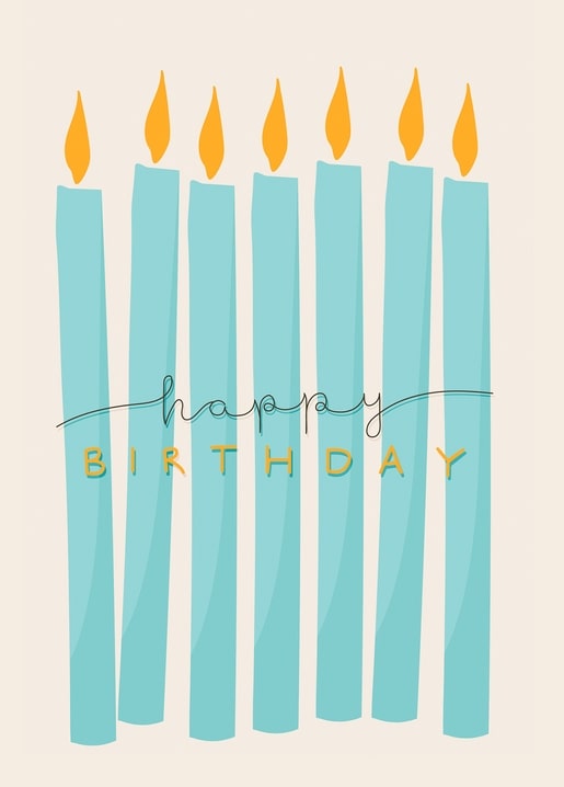 happy birthday postcard