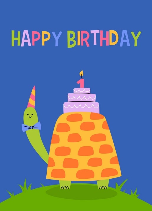 happy birthday postcard