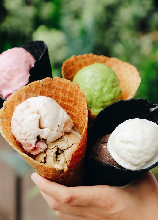 Eis-Postkarte