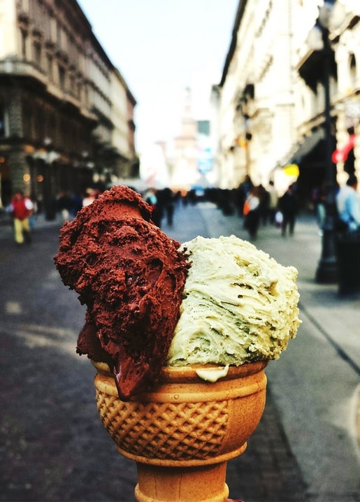 Eis-Postkarte