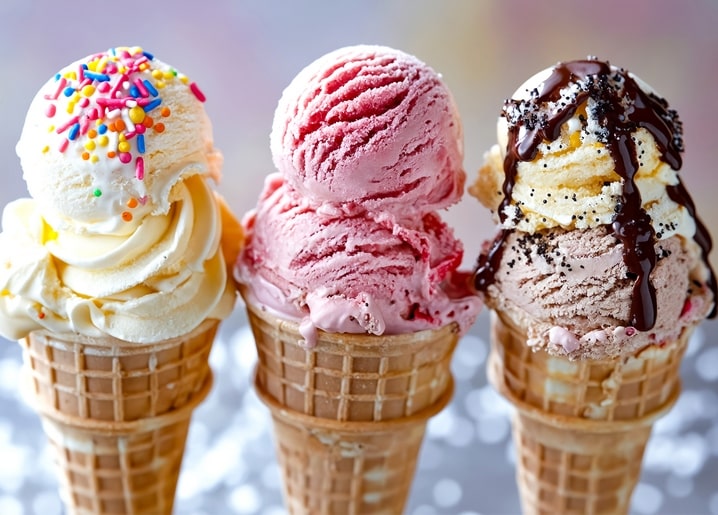 Eis-Postkarte
