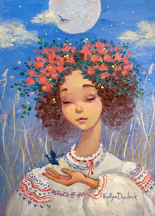 illustration postcards katya dudnik