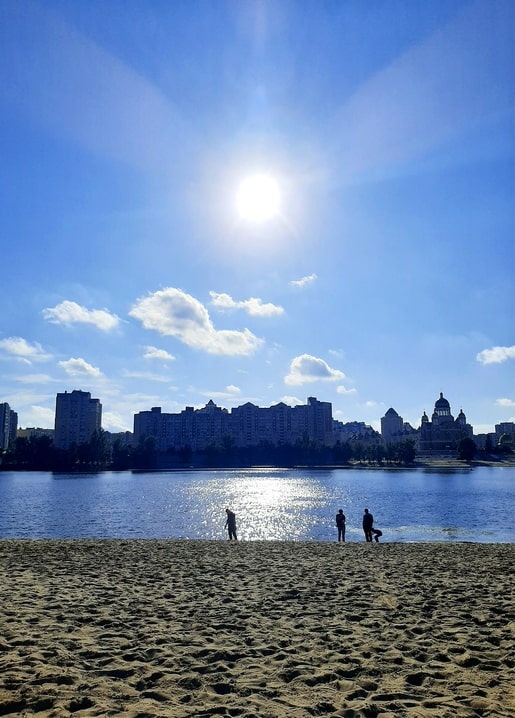 Photographic postcard — Obolon Island, Kyiv. My Kyiv! series by Zolota Ptakha