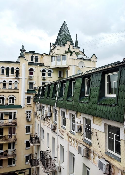 Photographic postcard — Vozdvizhenskyi Boutique Hotel, Kyiv. My Kyiv! series by Zolota Ptakha