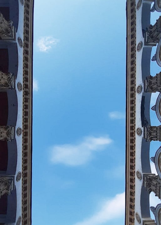 Photographic postcard — VDNG colonnade, Kyiv