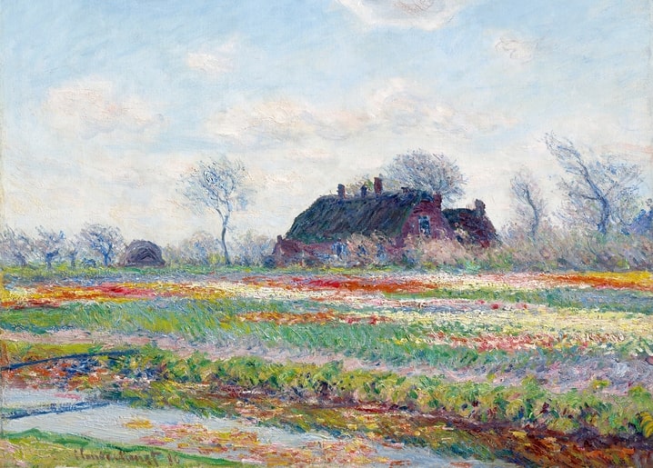 Листівка Tulip Fields at Sassenheim - Oscar-Claude Monet / Видавничий дім "Золота Птаха"