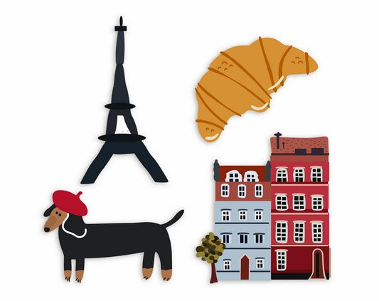 Фігурні листівки "Paris"