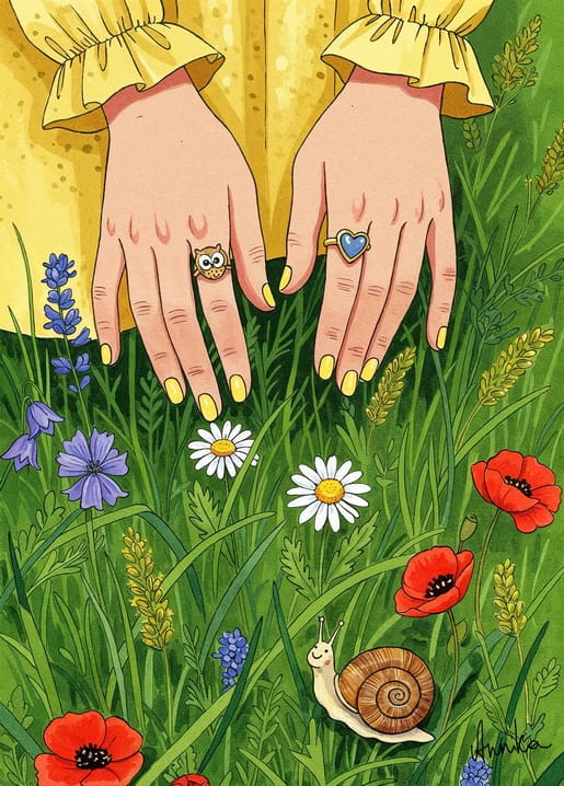 original spring postcards