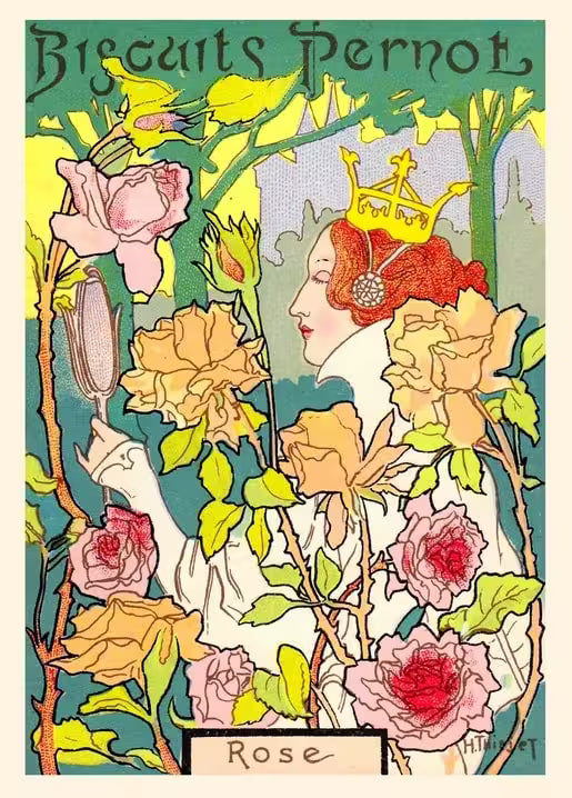 A couple's summer breakfast postcard by AnniKa / "Zolota Ptakha" publishing house