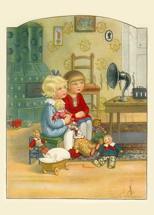 postcard christmas vintage
