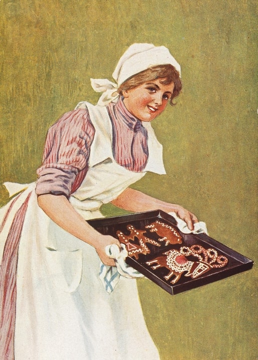 christmas retro vintage postcard