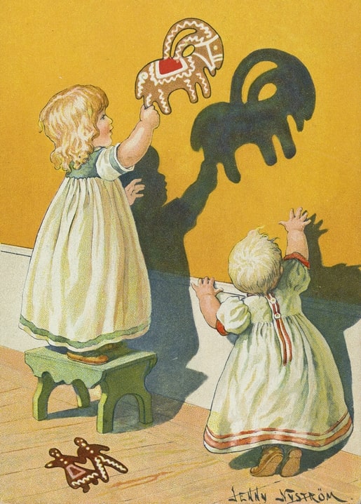 christmas retro vintage postcard