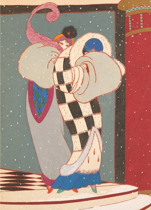 christmas retro vintage postcard