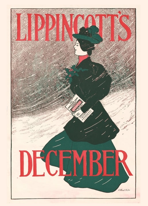 christmas retro vintage postcard