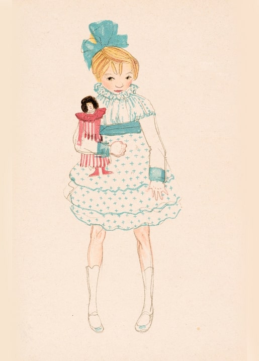 christmas retro vintage postcard