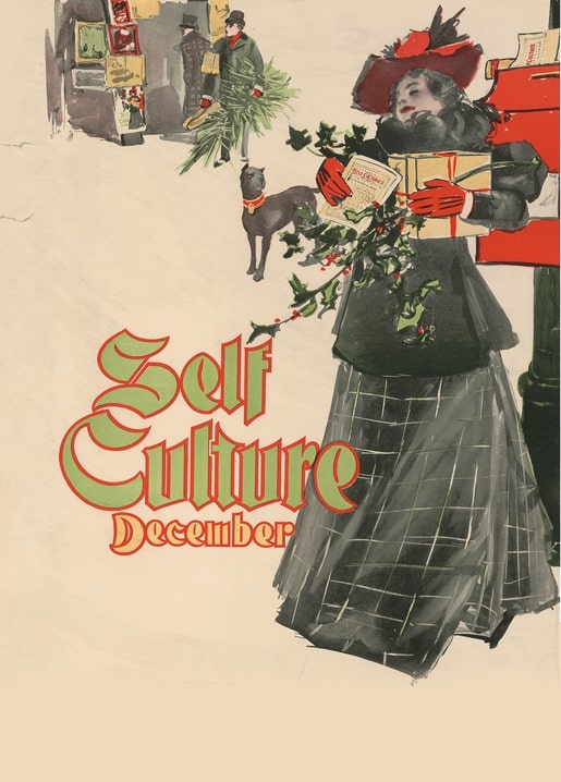 christmas retro vintage postcard